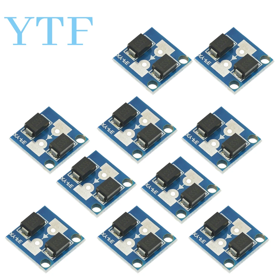 1-10PCS 60V 10A Solar Charge Controller PWM, Constant Current Battery Charging Board with SS56 Blocking Diode