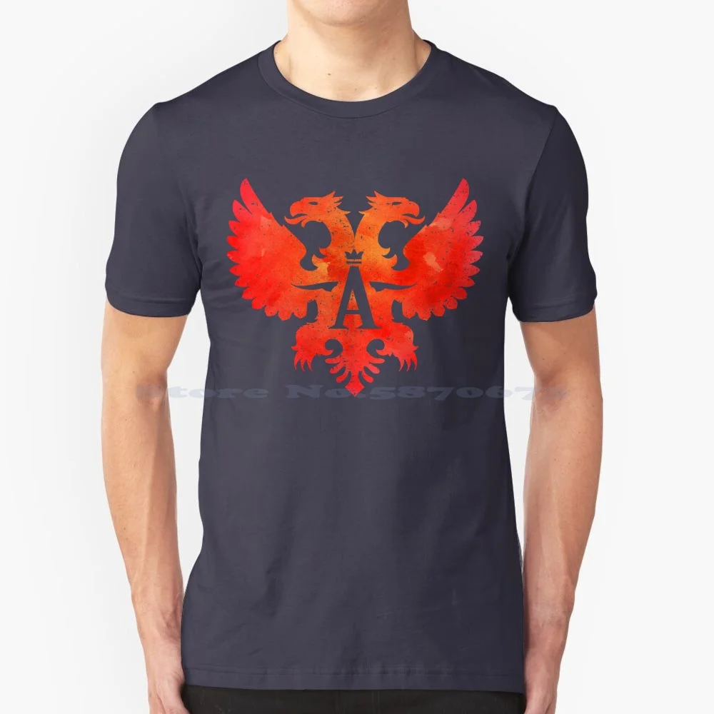 Albania Albania Shqiptare Shqiptar Kosovo T Shirt 100% Cotton Tee Kosovo Albanians Double Head Eagle Head Tirana Kosovare