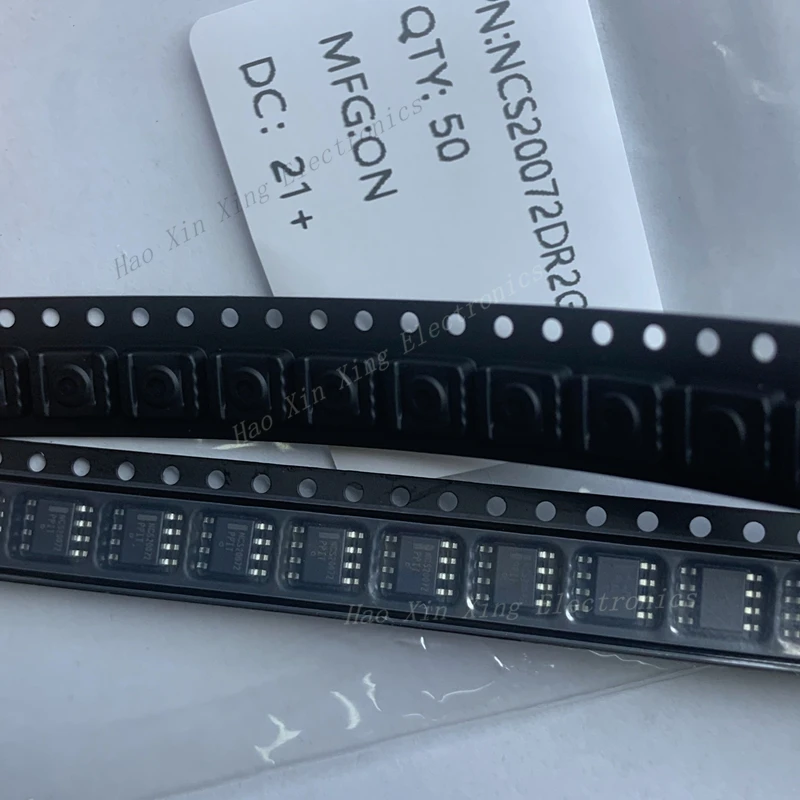 50pcs-200pcs NCS20072DR2G SOP8 Silk Screen NCS20072 Operational amplifier chips  Brand New Original