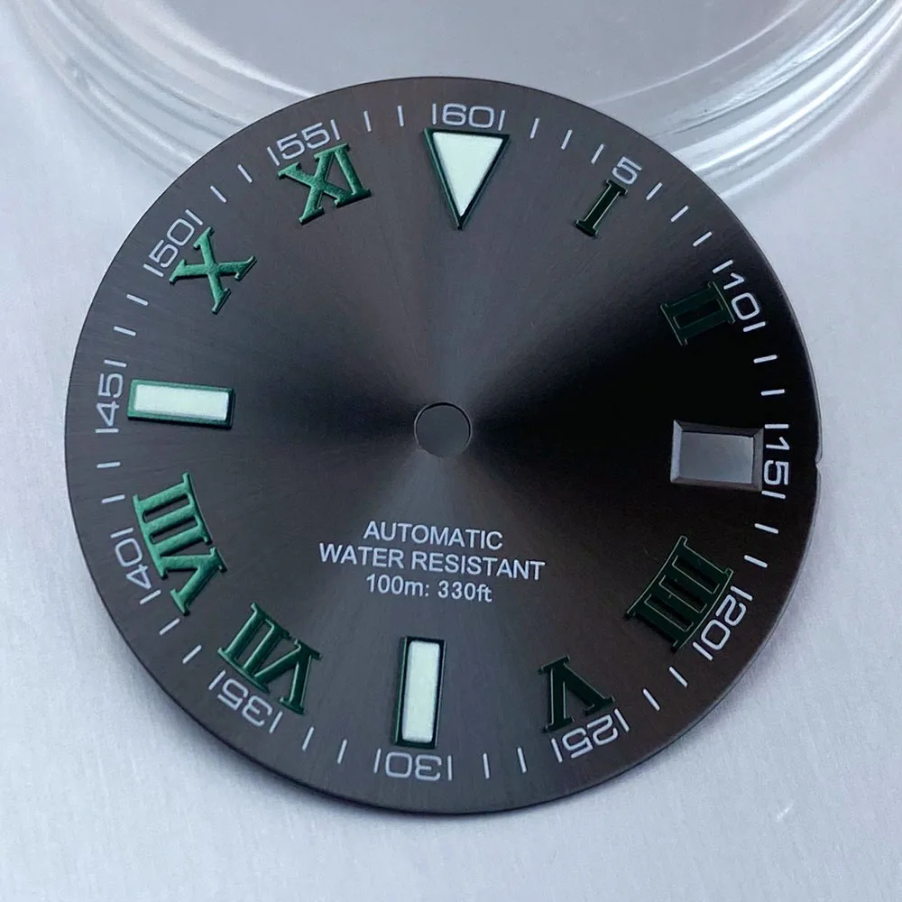 29mm Nologo Watch Dial Hands Set Fit Roman nume Datejust Style NH35 NH36 4R35 4R36 Luminous Automatic Movement Watch Accessories