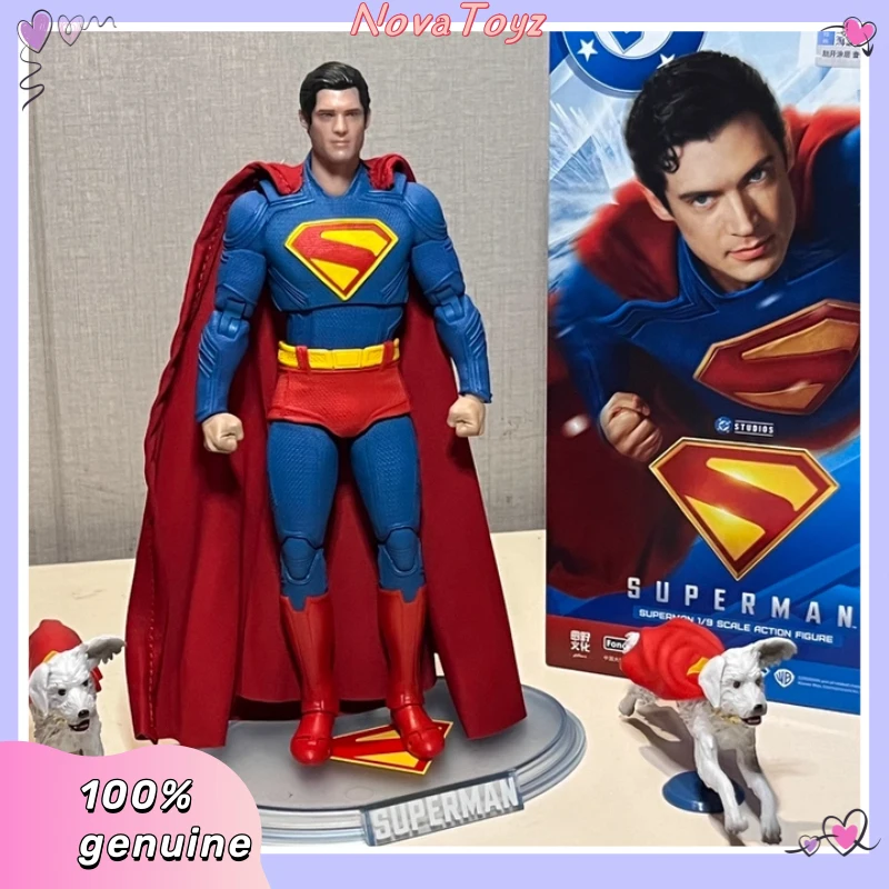 

2025 Original Fondjoy David Corenswet Superman Action Figure 1/9 New Superman Figure PVC Joint Movable Kid Toy Boy Gift