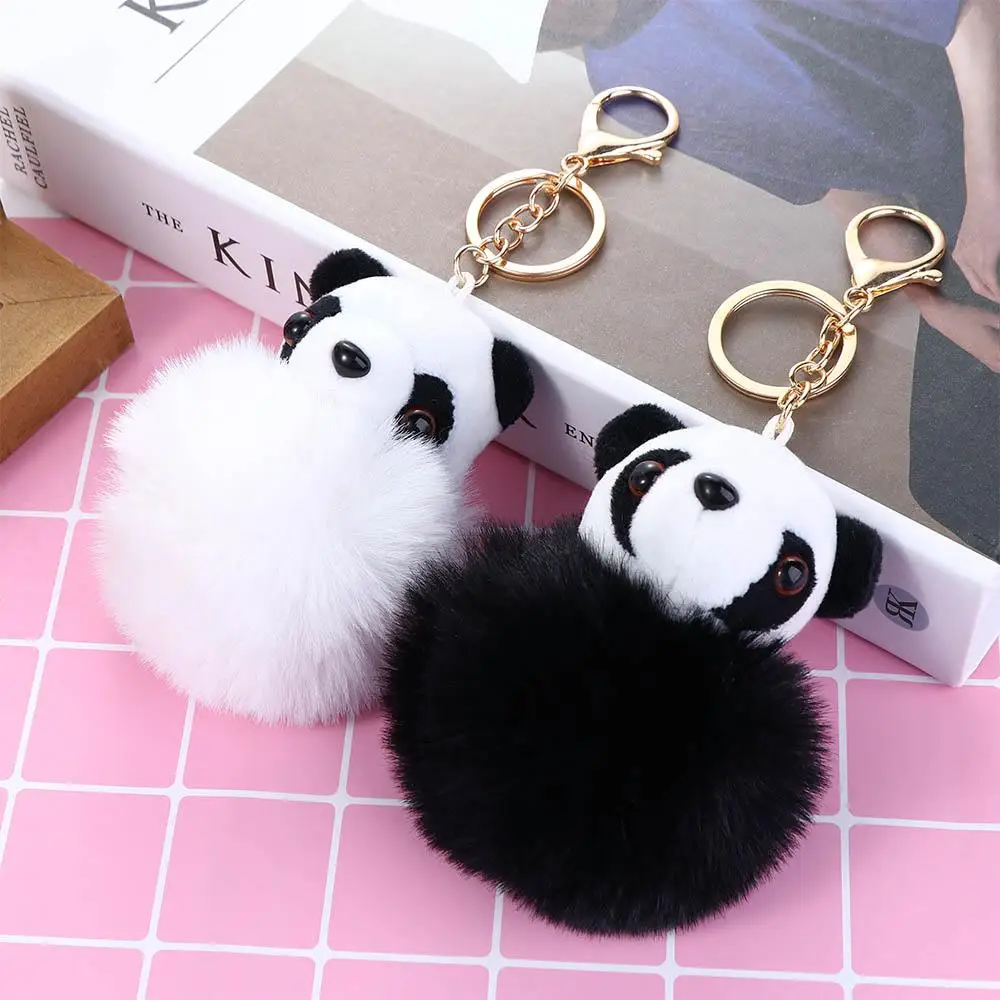 

Accessories Pendant Prop Backpack Pendant Bag Ornament Bag Pendant Panda Keychain Animal Panda Plush Keyring Hairball Key Chain