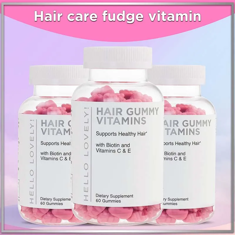 

Hair Vitamins Gummies - with Vitamins, Biotin, and Zinc To Support Faster, Thicker Hair Growth, Radiant Skin, and Stronger Nails