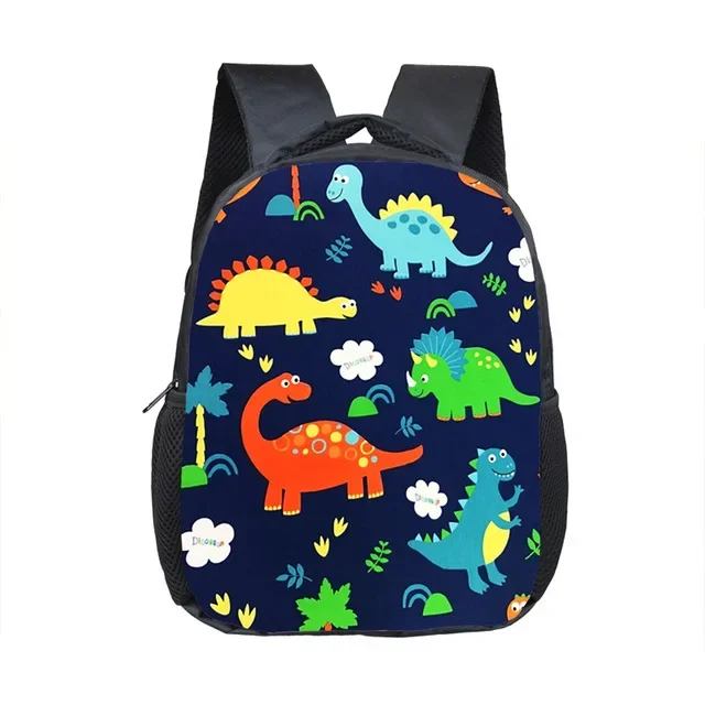 12 inch Customize Your Logo Name Image Toddlers Backpack Animals Dinosaur Children School Bags Baby Toddler Bag