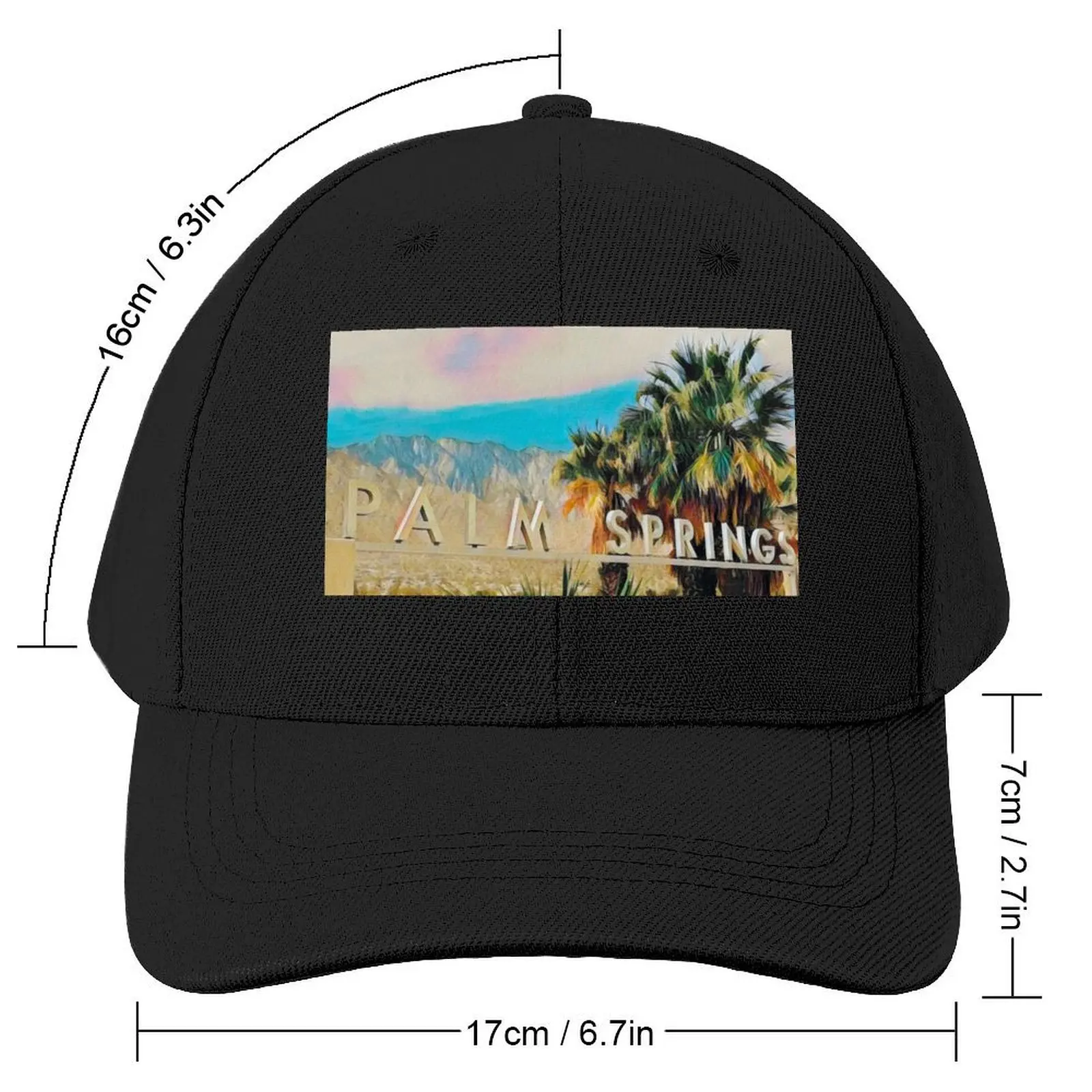 Palm Springs Sign Baseball Cap New Hat summer hat Women's Hats Men's