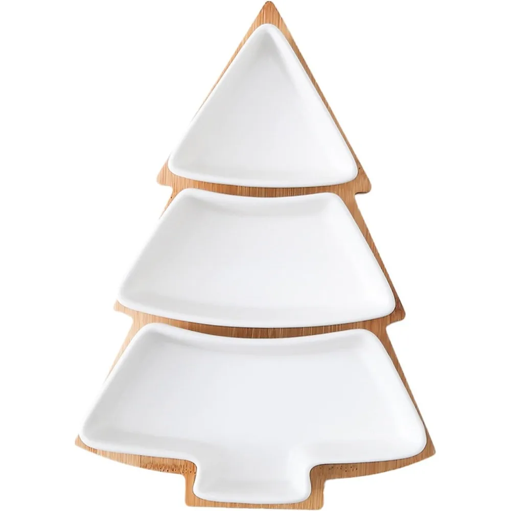 christmas-tree-shaped-platter-ceramic-dinner-plates-with-wood-tray-christmas-tree-dishes-decorative-food-serving-tray-for-appeti