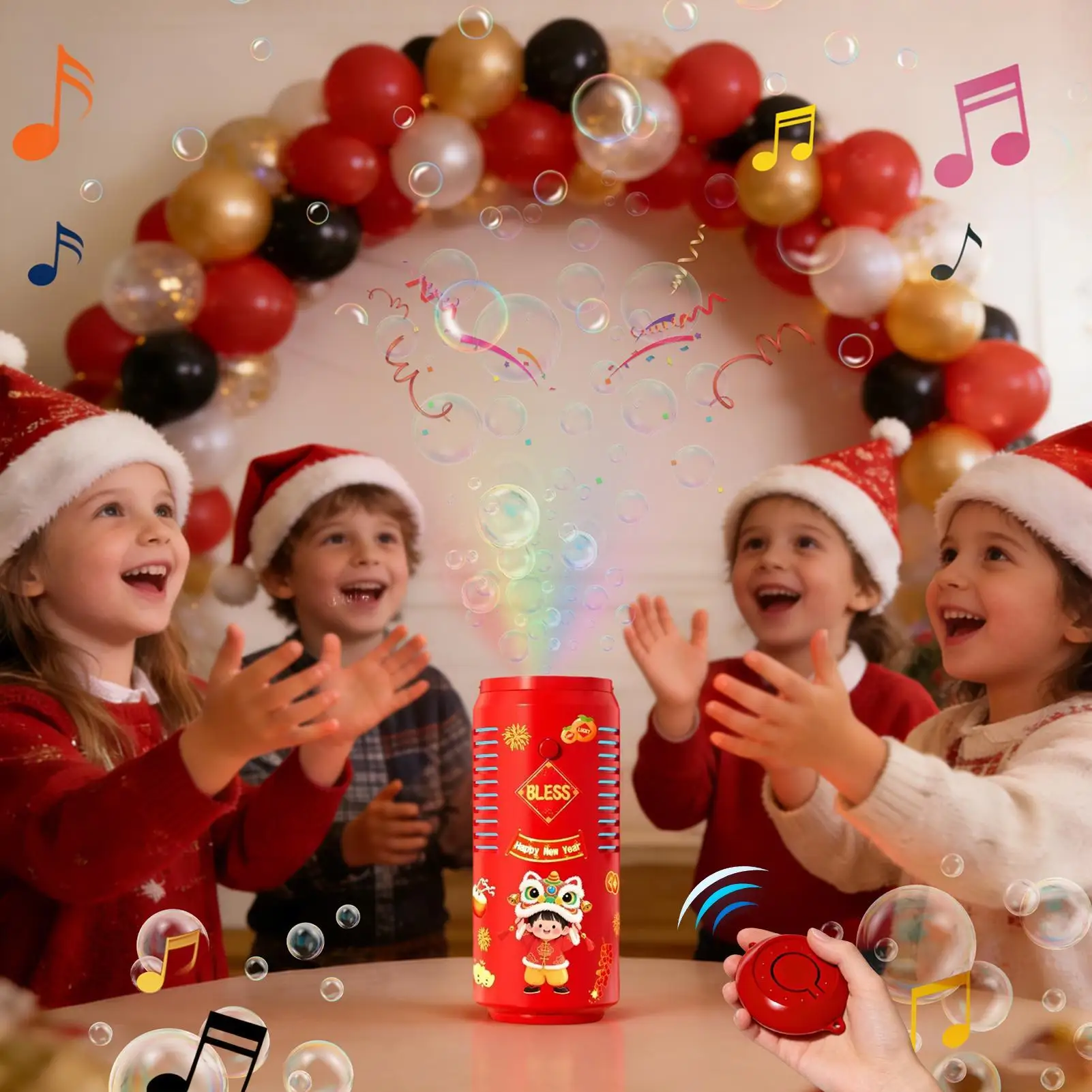 Firework Bubble Machine Multi-Mode Bubble Blower On The Ground Electronic Automatic Landing Spring Festival Gift New Year Toys