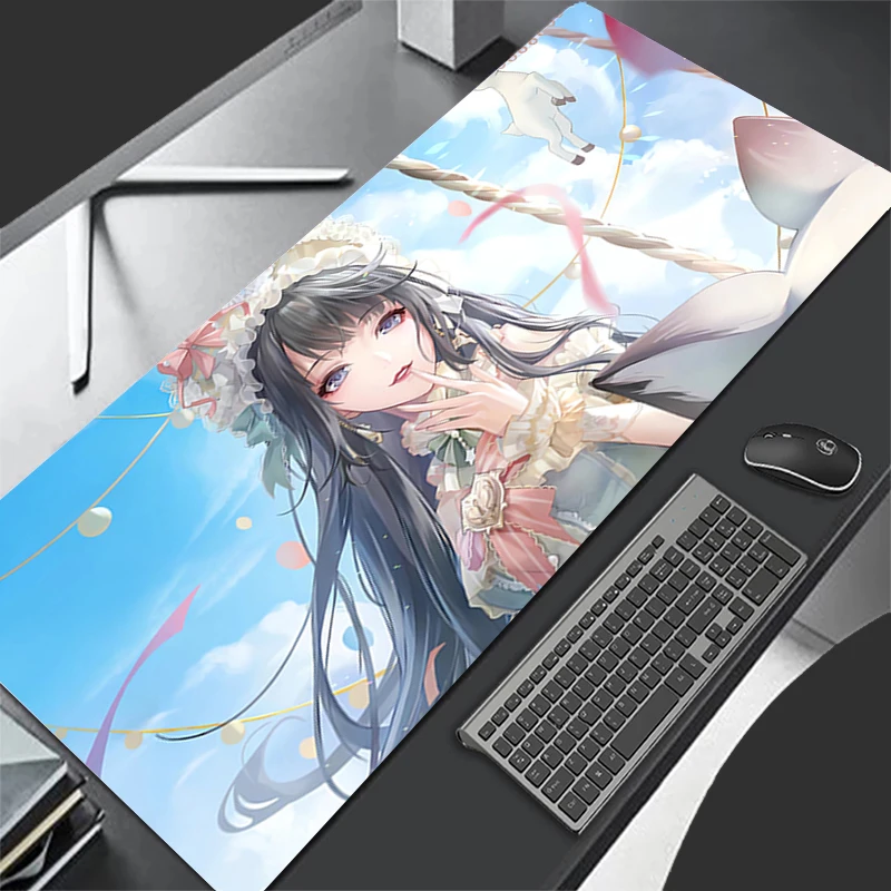Tapis de souris motif tapis de jeu tapis de souris en caoutchouc Infinity Nikki accessoires PC tapis de bureau tapis de Table de bureau antidérapant tapis de clavier de joueur