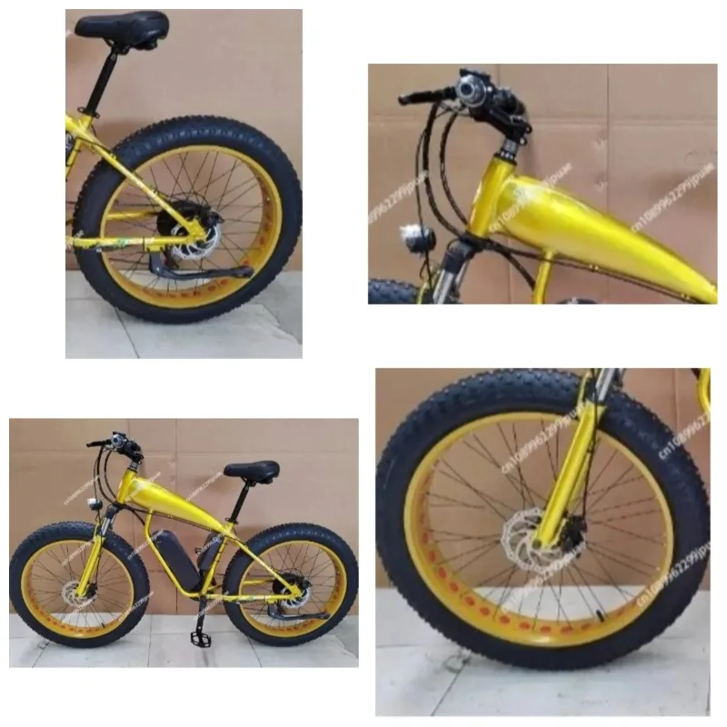 Snow fat tire moped shock-absorbing off-road vehicle Hot-selling overseas popular 26-inch electric mountain bike
