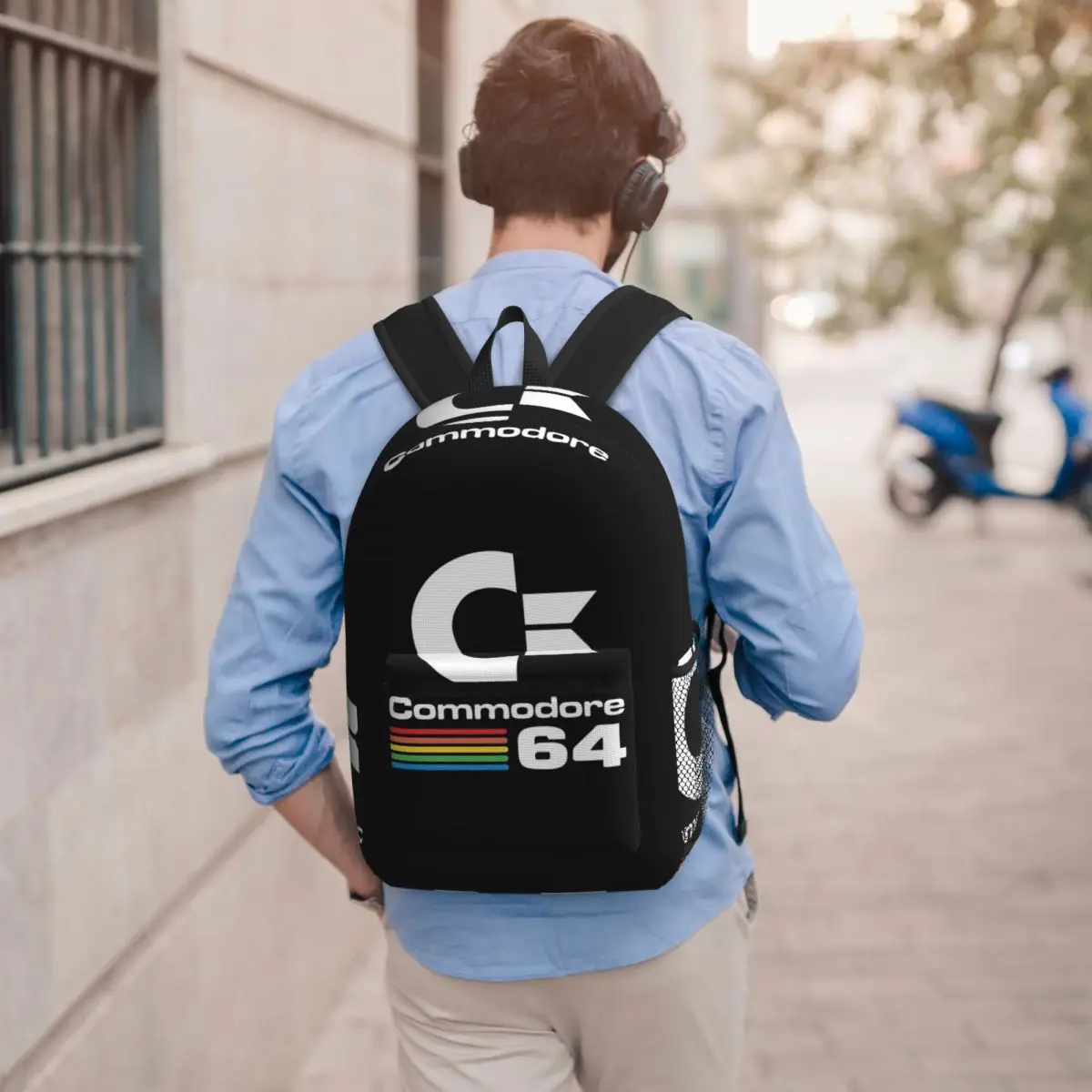 

Commodore 64 Backpack Student BookBag Children School Bag Laptop Shoulder Bags for Men Women