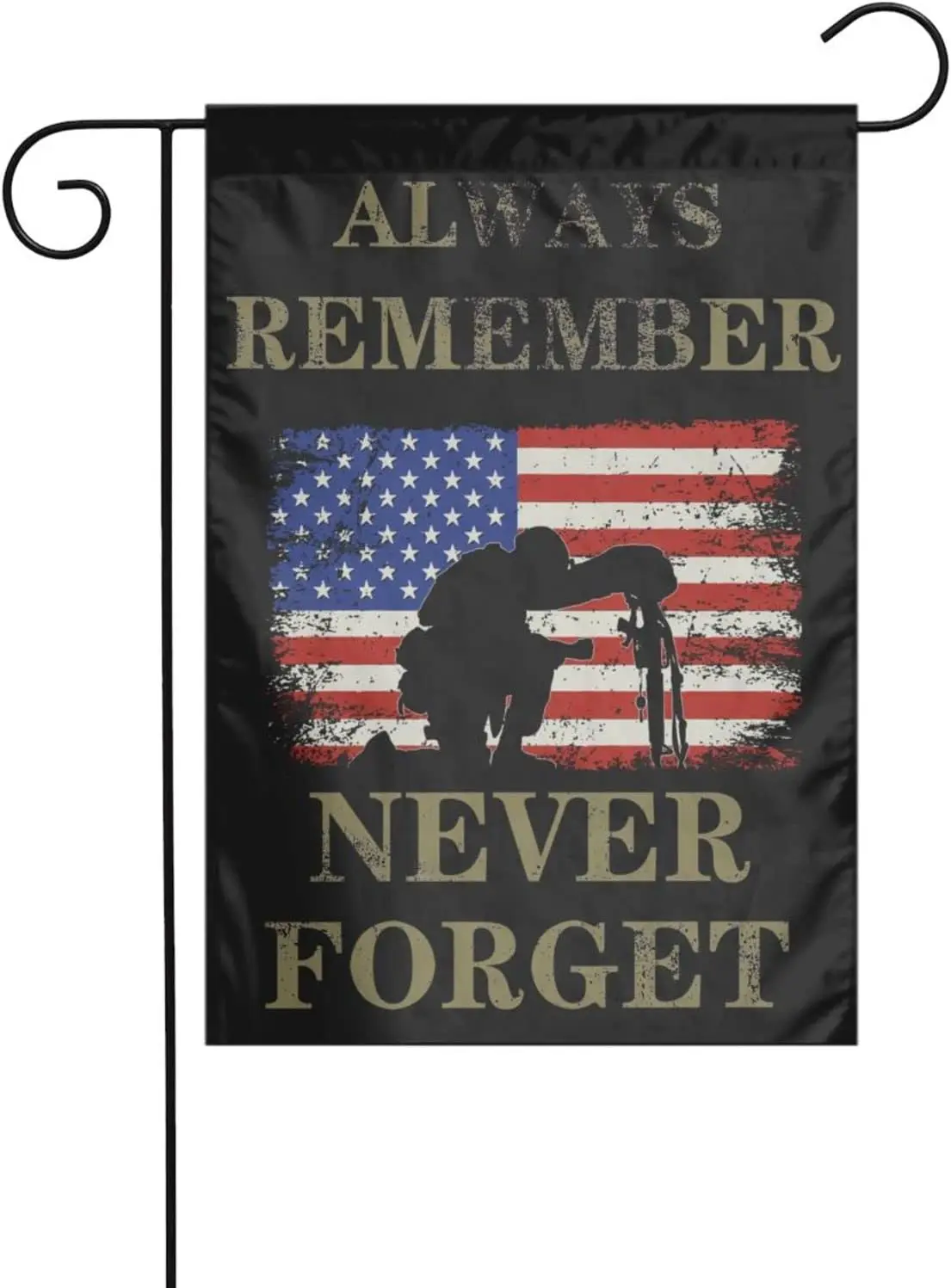 Memorial Day Never Forget Garden Yard Double Sided Vertical Flag 12 X 18 inch Indoors Outdoors Perfect Decoration kkz