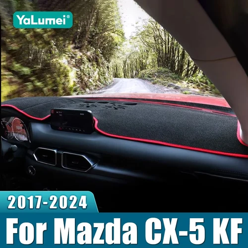 Para Mazda CX-5 CX5 KF 2017-2019 2020 2021 2022 2023 2024 cubierta de salpicadero de coche alfombrilla parasol Anti-UV almohadilla antideslizante Accesorios