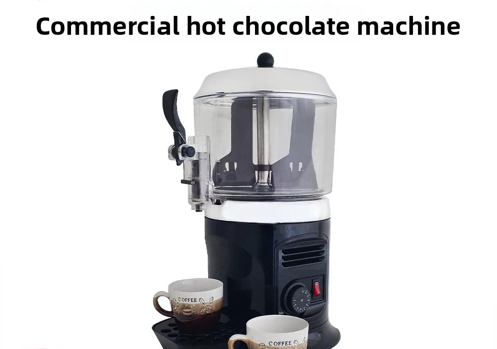 Electric Hot Drink Dispenser with Automatic Stirring 5 Liter Capacity Commercial Use for Chocolate Milk Soy Milk Juice and More