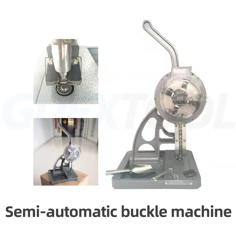 Printed Fabric Buckle Machine 10MM Manganese Steel Buckle Hole Manual Punching Machine Semi-automatic Punching Machine 220V