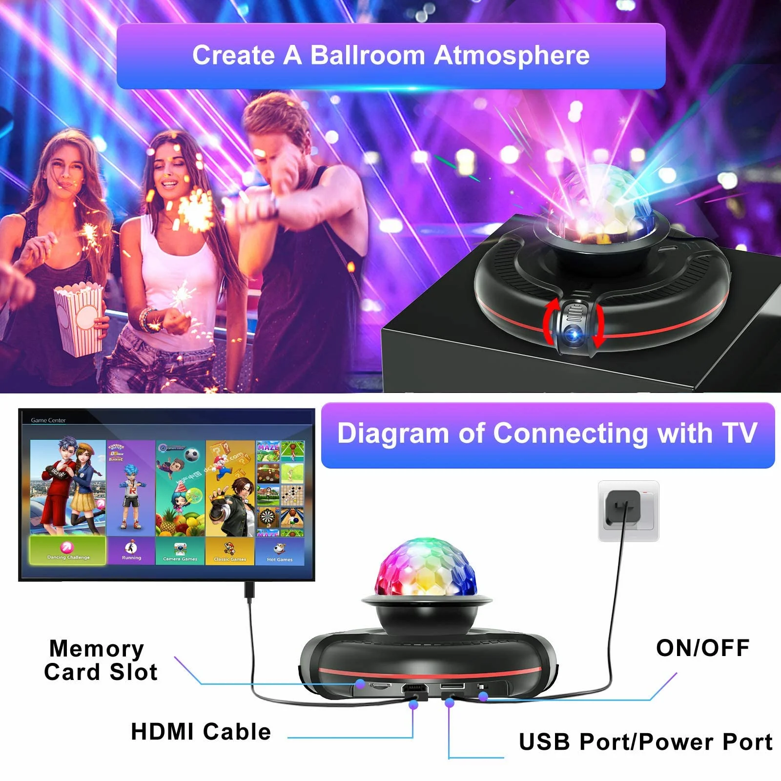 Dance Mat Game for TV/PC Double Family Sports Motion Sensing Game Non-Slip Music Fitness Carpet Birthday Gift for Kids/Adults