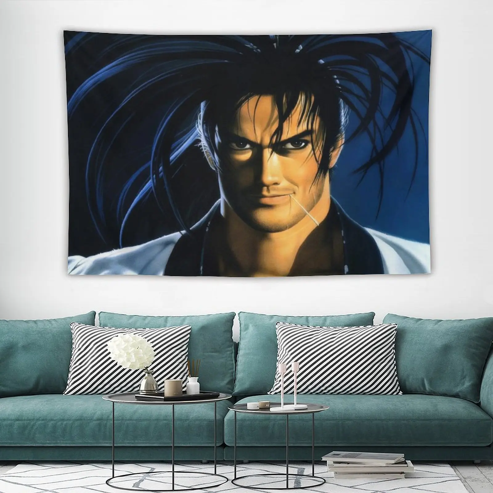 

Japanese Ukiyoe Samurai Tapestry Aesthetic Wall Art Hanging Home Decor Dorm Room Decoration Banner Gamer Large Backdrop