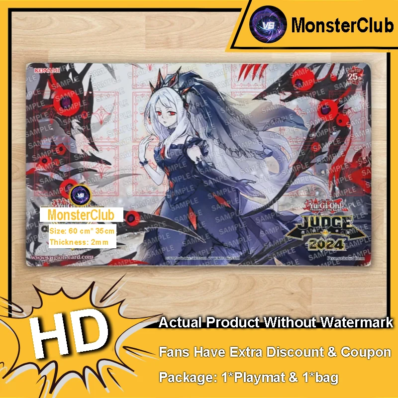 

YuGiOh Playmat Guiding Quem, The Virtuous TCG CCG Mat Board Game Pad Trading Card Game Mat Rubber Mouse Pad Free Bag 600x350x2mm