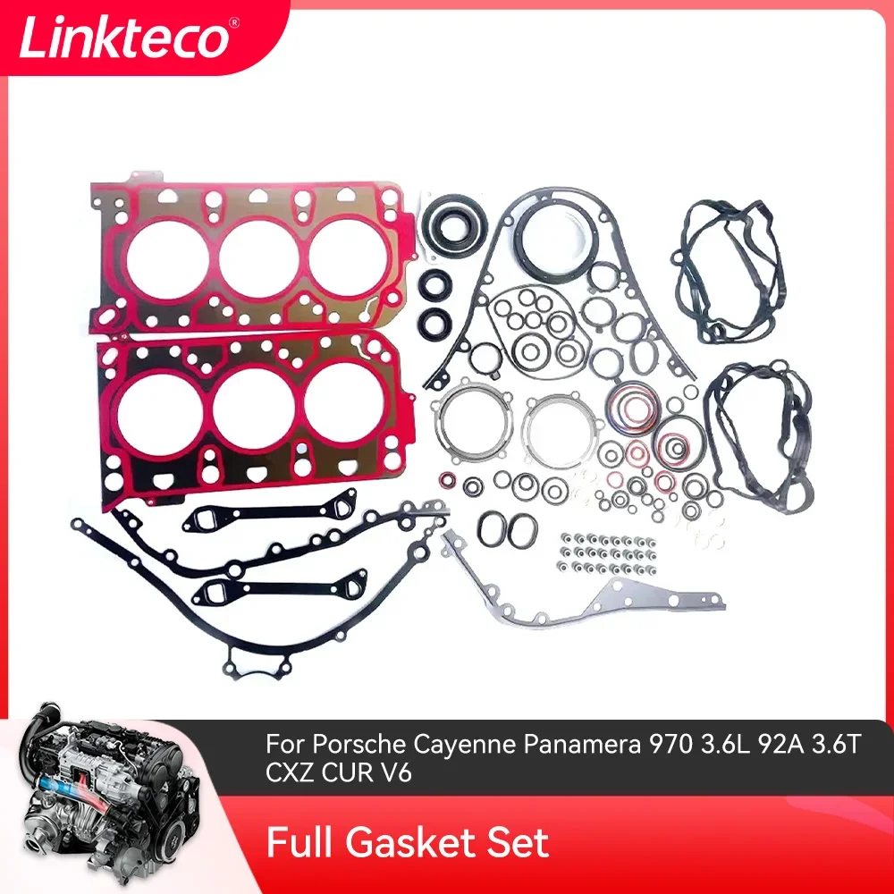 

Engien part Full Gasket Set Fit 3.6 L V6 GAS MCX.ZA MCU.RA For 08-19 PORSCHE CAYENNE PANAMERA MACAN 3.6L 94610417403 94610417303