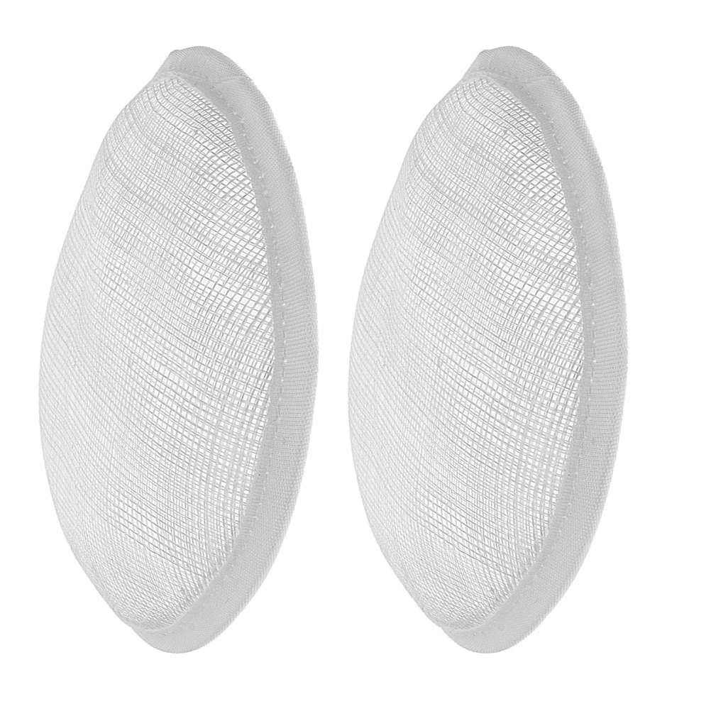 

2pcs Mesh Hat Felt Base Women Fascinator Diy Cap Making Supplies Practical Linen Support Headwear Bases Craft Projects Stylish