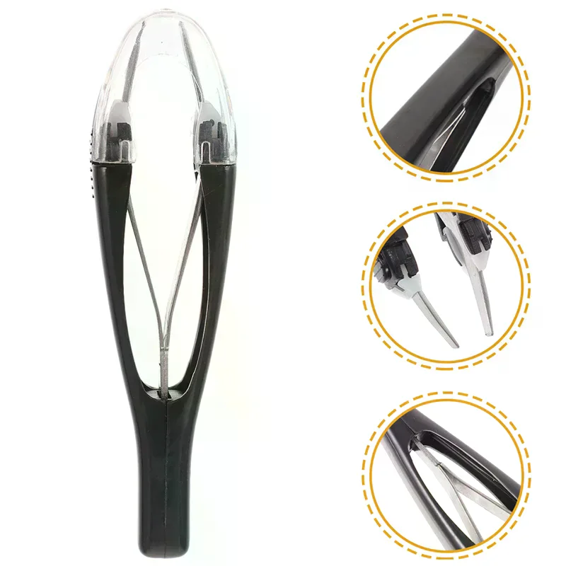 Anti Tool Eyebrow Tweezer Automatic Retratable Face Hair Beard Removal Stainless Steel Rust Beauty Hair Puller Makeup