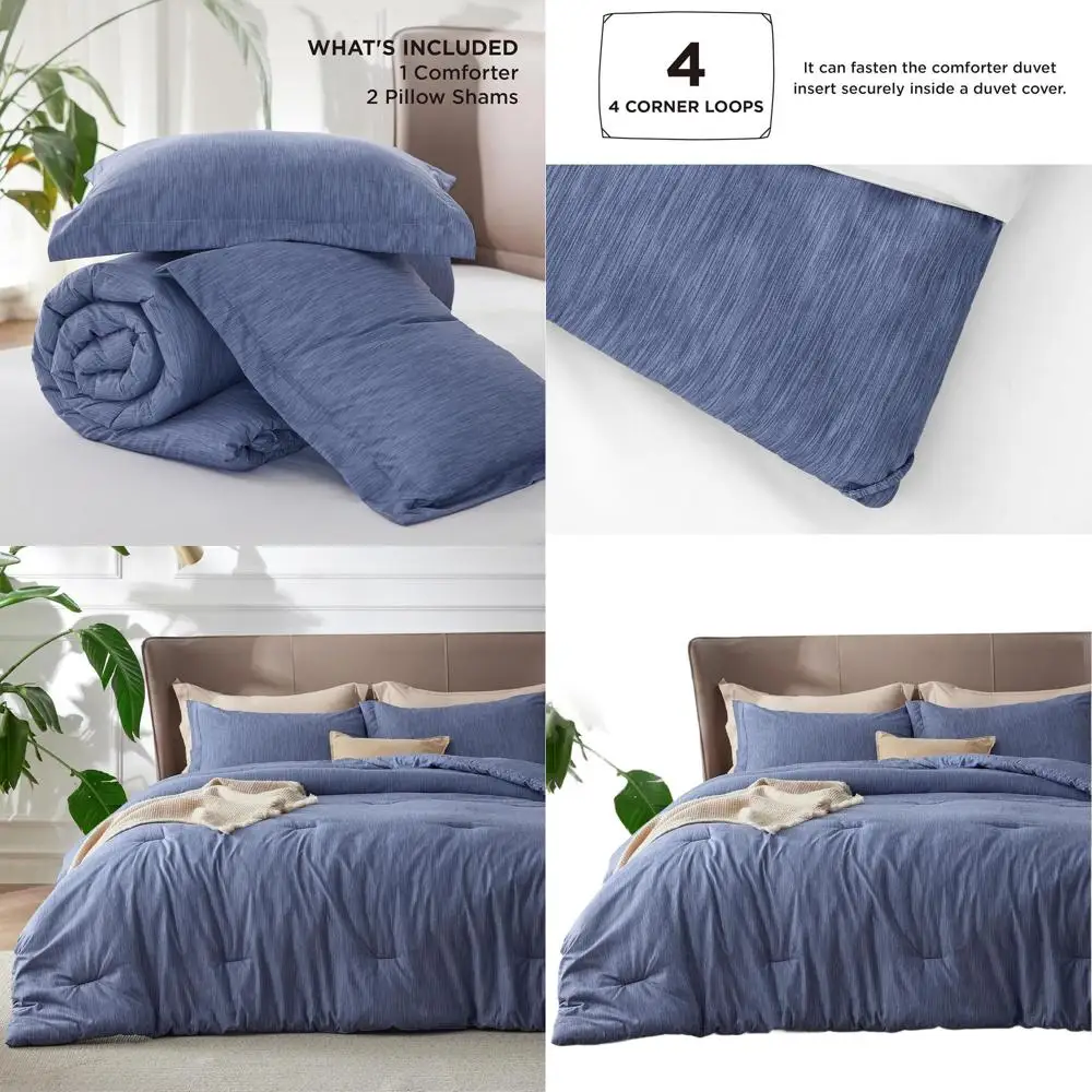 

Комплект постельного белья Infinity Blue California King — катионное окрашенное одеяло из 3 предметов с подушками Шамс