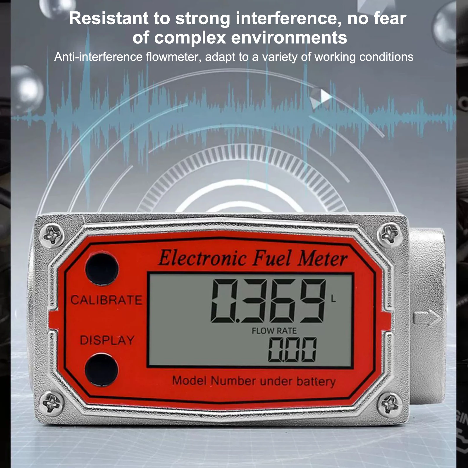 Imagem -05 - Medidor de Fluxo de Turbina de Alta Precisão Display Digital Lcd Fluxômetro Eletrônico Diesel Querosene Gasolina Óleo Combustível Líquido 1.5 2