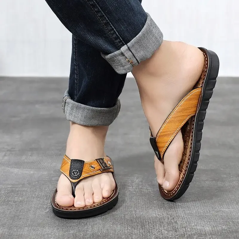 Men's Shoe Shiatsu Flip Flops 2024 Fashion Male Slipper Slip-resistant High Quality Summer Sale Mascullino Low Price Fun Slides