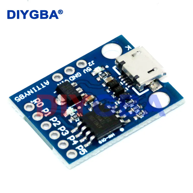 ATtiny ATtiny85 Digispark Kickstarter Micro USB Development Board Module For Arduino IIC I2C TWI SPI Low Power Microcontroller