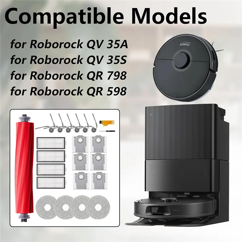 Набор запасных частей для пылесоса Roborock QV 35A, QV 35S, QR 798, QR 5898, A58E