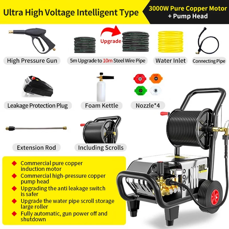Wholesale Electric Power Multi Use Hand Car Cleaner Hot Sale Cold Water Surface Cleaning High Pressure Jet Car Washer Machine