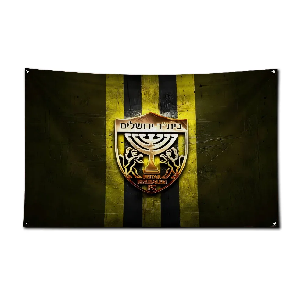 Beitar Jerusalem FC Polyester Digital Print Banner Perfect for Garage or Outdoor Decoration Show Team Spirit and Add Unique Styl