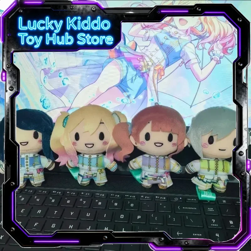 

В наличии: Хит продаж! Оригинальный плюшевый брелок-кукла Hatsune Miku Sekai Unnamed Harmony Bean Eyes для коллекционеров аниме, аксессуар для сумки.