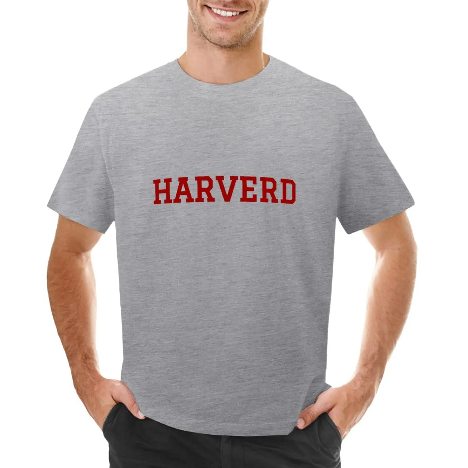 

Harverd (red) T-Shirt animal prinfor boys cute clothes Men's clothing