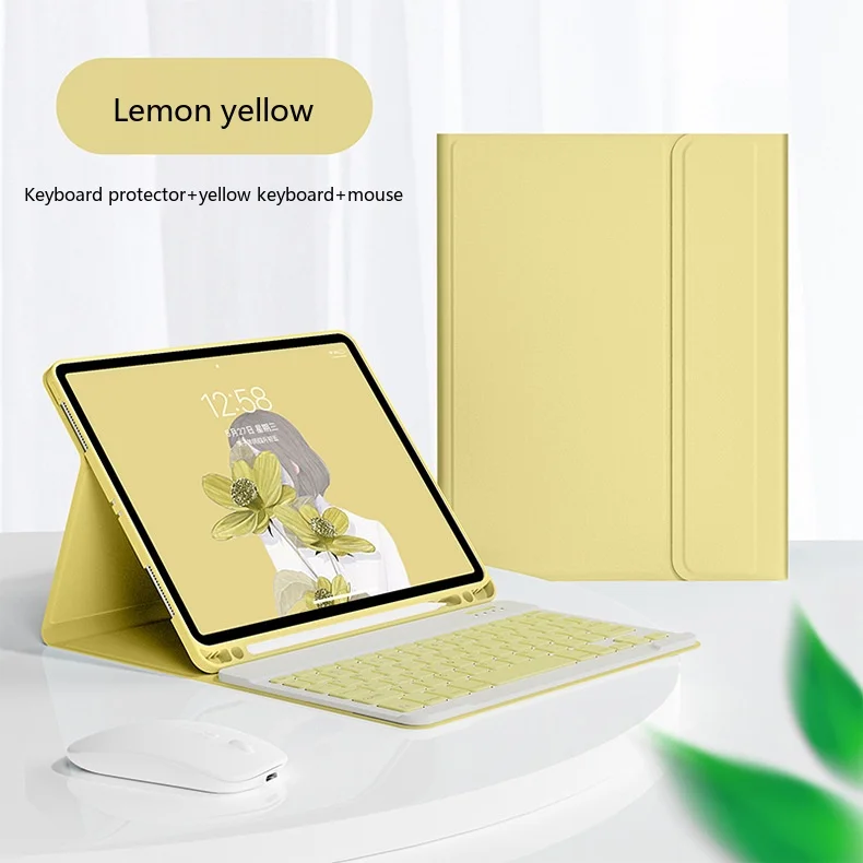 iPad-Tastaturhülle mit Bluetooth-Tastatur und Maus, kabellose Folio-Hülle für 10,9, 11 und 12,9 Zoll – Detail 19