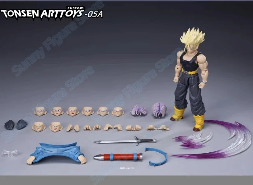 in stock Tonsenarttoys Kamione Dragon Ball Z Super Saiyan SSJ SSJ2 Trunks 05a 05b 06a 06b Anime Action Figures Models Toys Gifts view 6