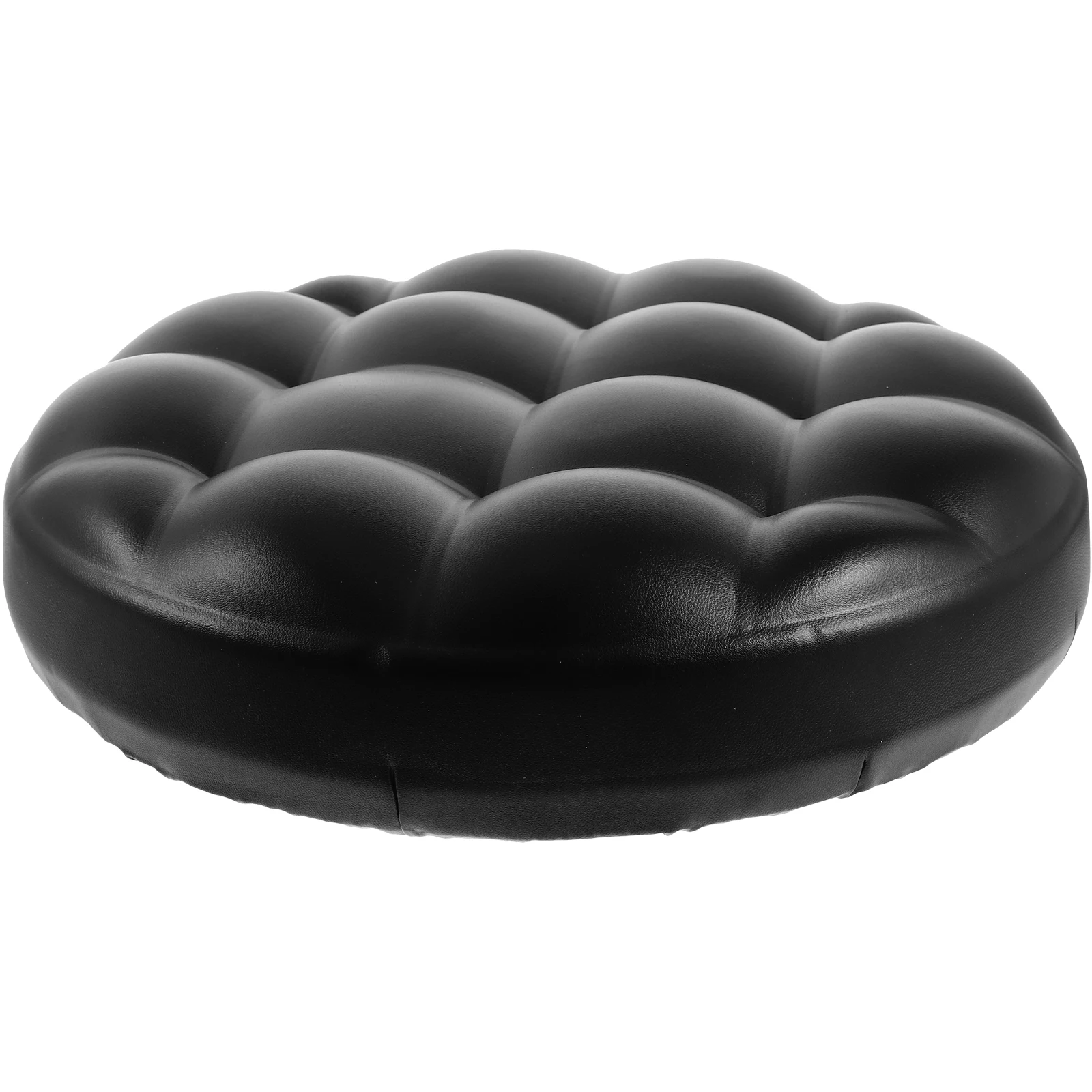 

Bar Chair Seat Stool Round Replacement Pad Pu Seats Counter Cushions Padded Black 8cm Hole Distance Large Size Swivel Adjustable