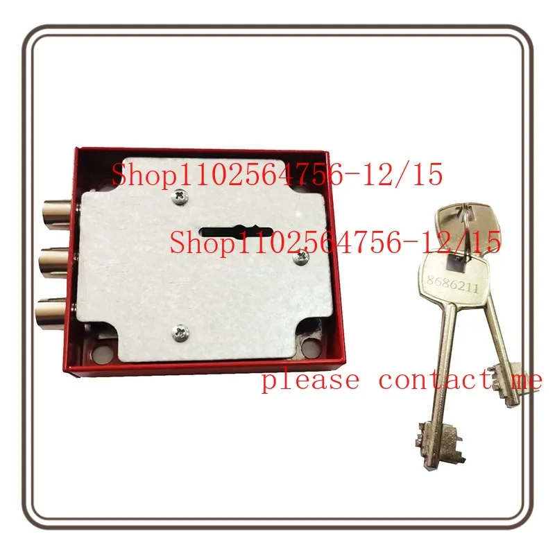 Blade Lock Fire Box Lock Mechanical Key Suitable for ATM Mechanical Key Vault Door Lock