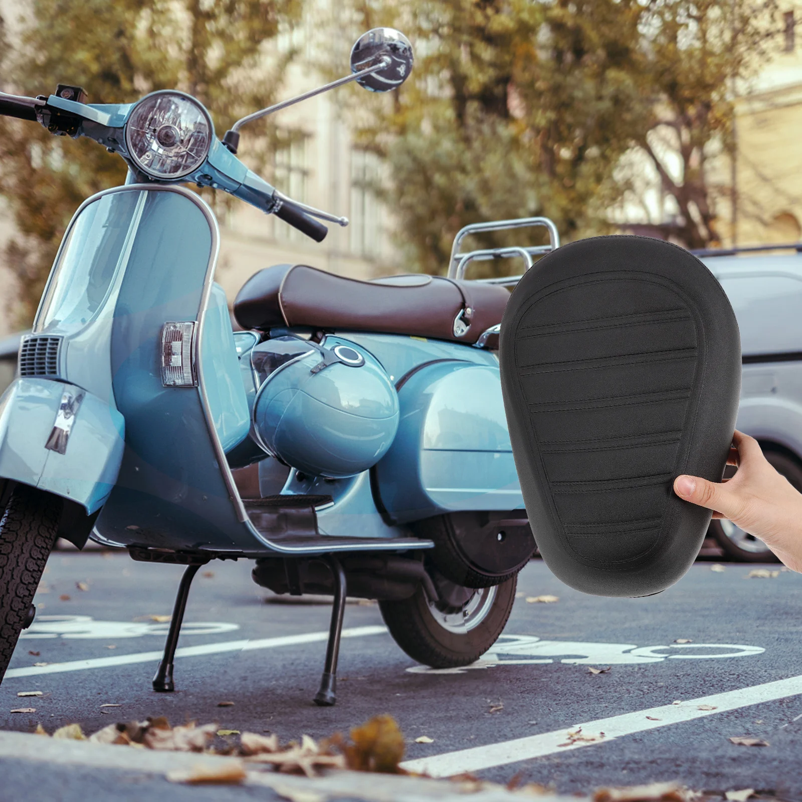 

High Elasticity Electric Scooter Saddle Comfortable Waterproof Durable Wear Resistant Easy Installation Adjustable Height Bike