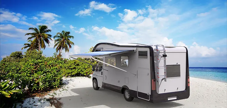 Aluminium Rv Motorhome Camper Ladder For Caravan Folding Step