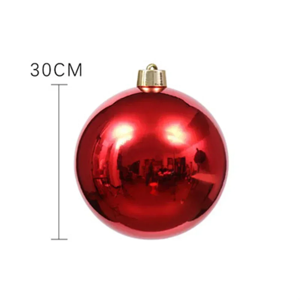 Ceiling Silver Light Tree Spheres Decor Large Christmas Red Gold 20/25/30cm Wedding Ornaments Decorations Balls Giant Big