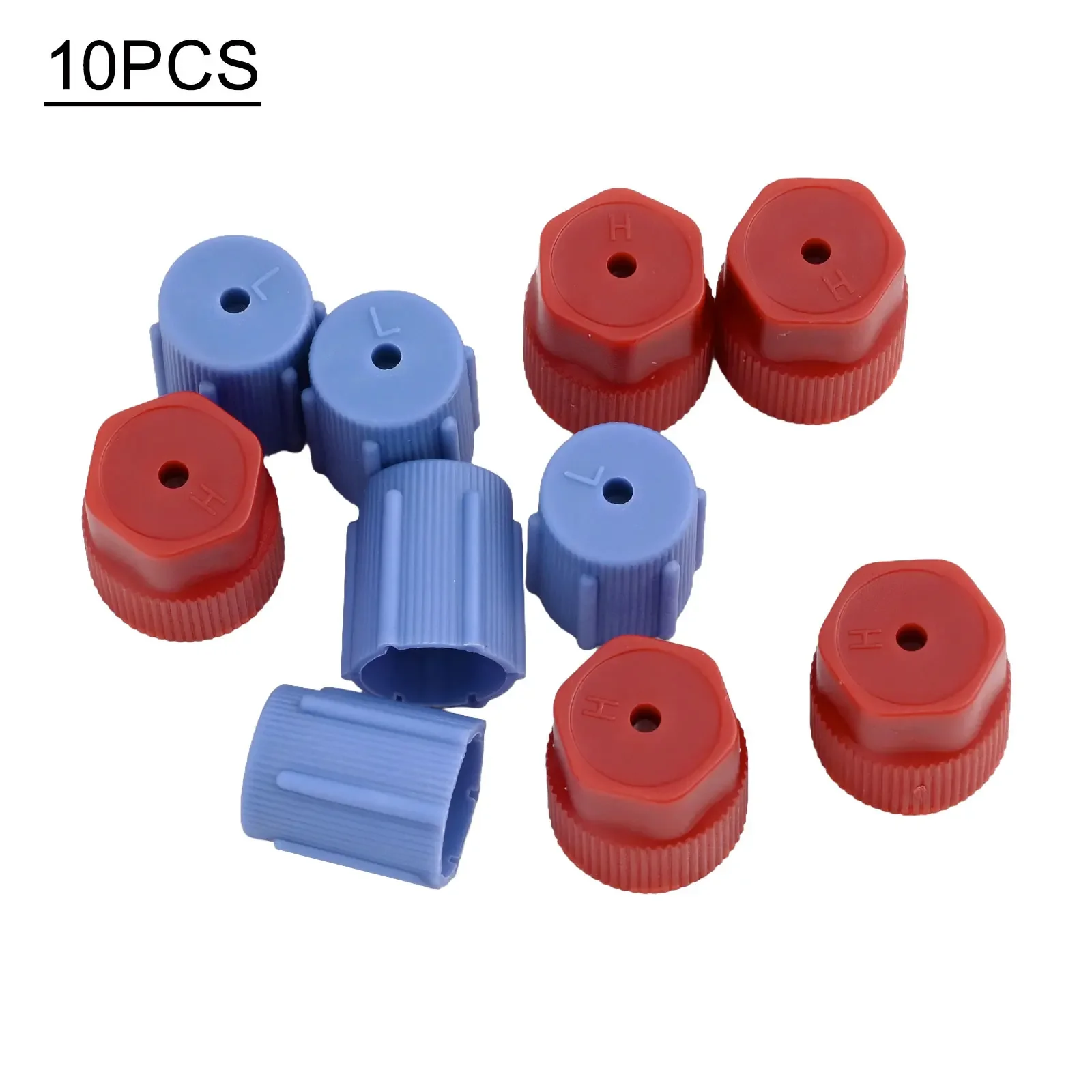 10pcs Car A/C R134a High And Low Side AC Charging Port Service Cap Dust Covers AC Charging Port Service Cap