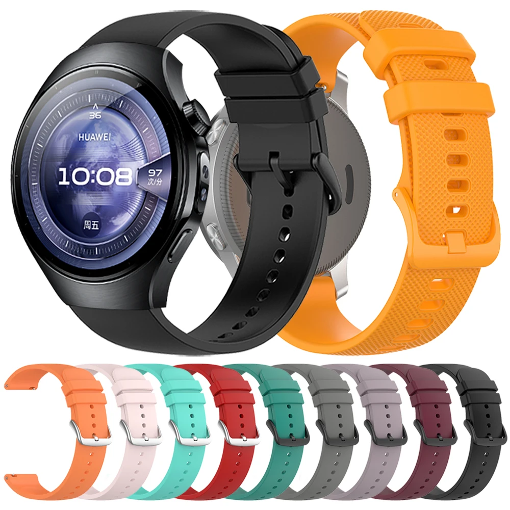 Silicone Strap For HUAWEI WATCH 5 46mm 4 3 GT 5 Pro GT5 GT4 3 Sports Replace Soft Bracelet For Samsung Galaxy 20/22mm Wrist Band