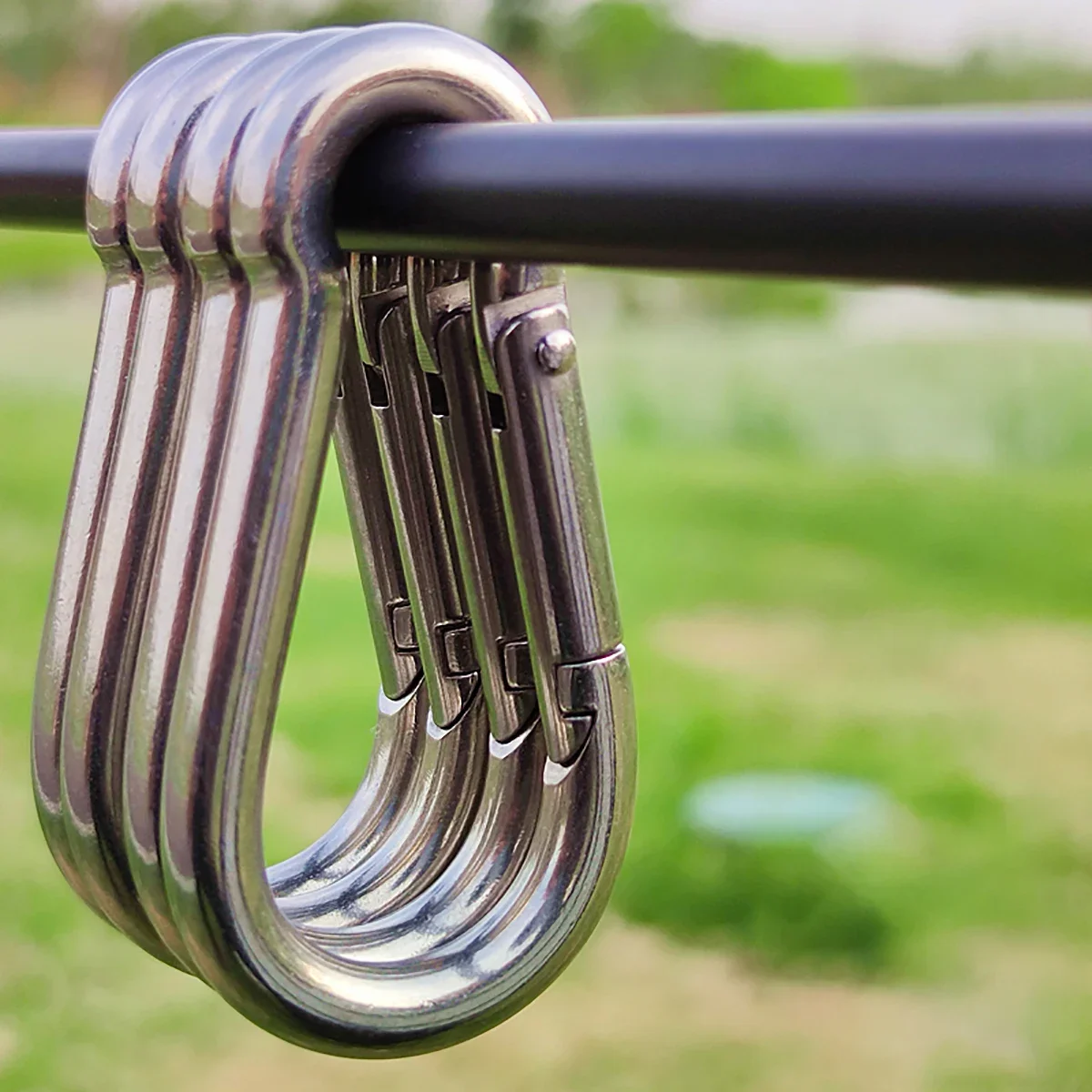 1Pcs M4 M5 M6 M7 M8 M9 M10 M11 M12 M14 304/316สแตนเลสสตีล Carabiner Carbine Snap ฤดูใบไม้ผลิ Buckle Key Ring