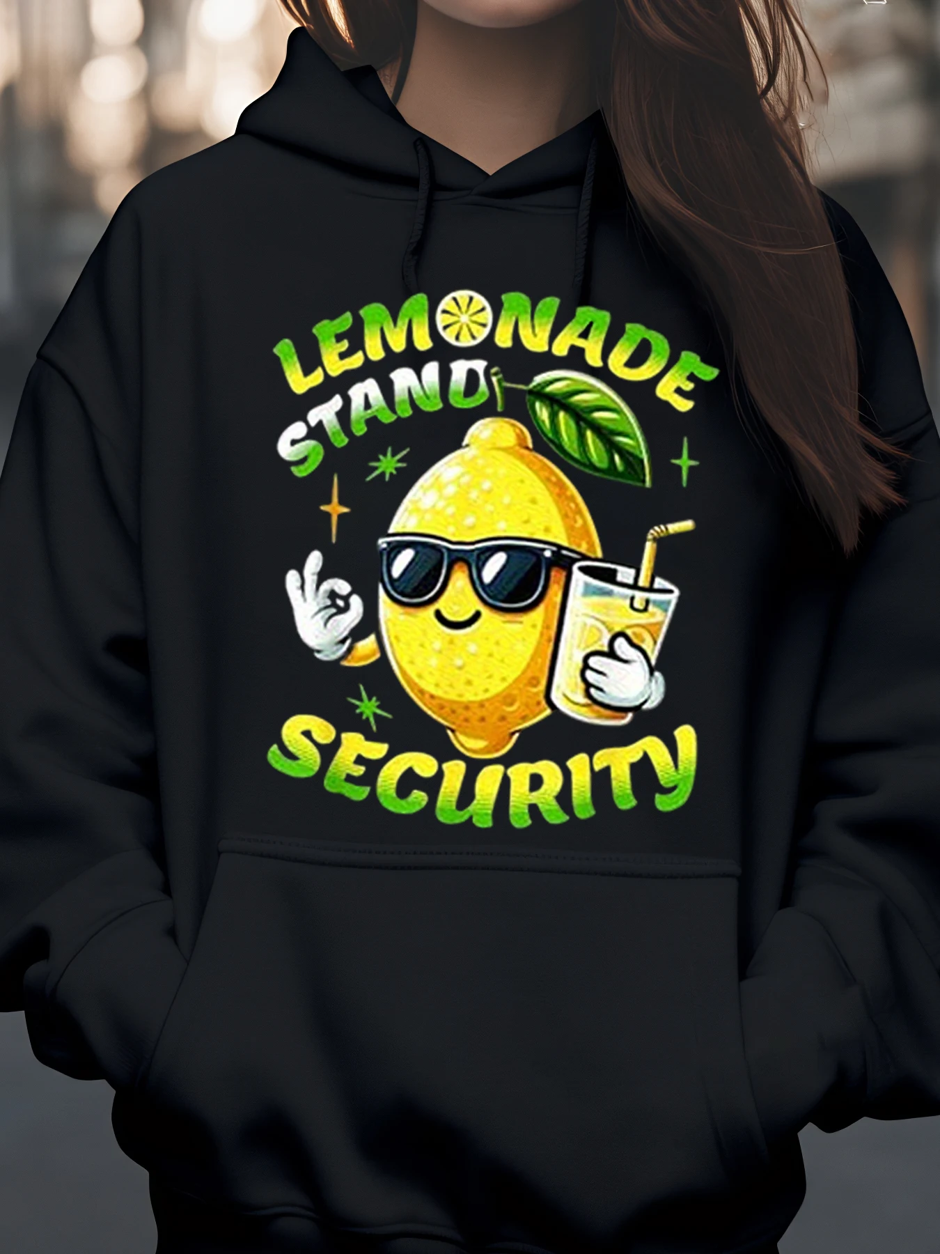 

Толстовка с рисунком Lemonade Stand Security Lemon, летняя повседневная одежда унисекс