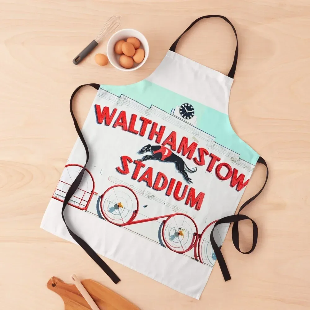 Walthamstow Stadium, London Apron For Cosmetologist For Home Accessories Kitchen New 2022 Year Kitchens Woman Apron