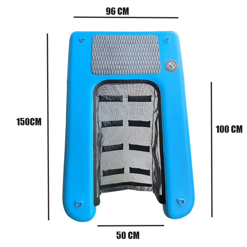 Pet Products OEM Dog on Water Ladder Platform Boats Docks Swimming Pool Inflatable Pup Plank Dog Floating Inflatable Water Ramp