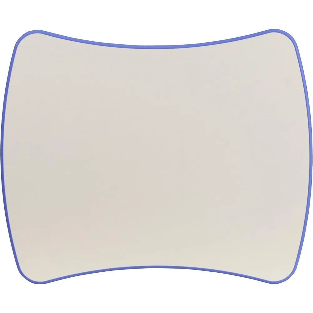 Blue Plastic Height-Adjustable Rectangular Activity Table, 21.875 Wide x 26.625 Long with Grey Top