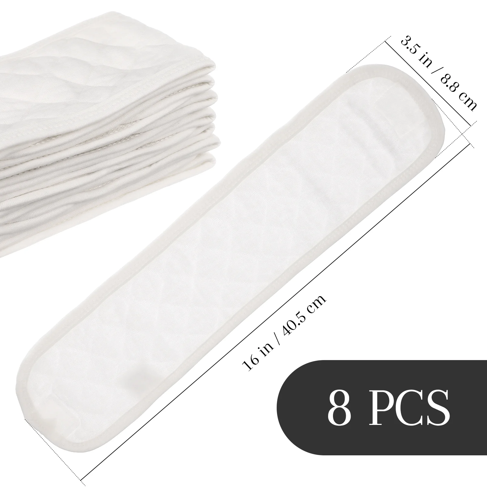 8 Pcs Newborn Umbilical Cord Belly Band Toddler Bellyband Navel Baby Button Infant Belt White