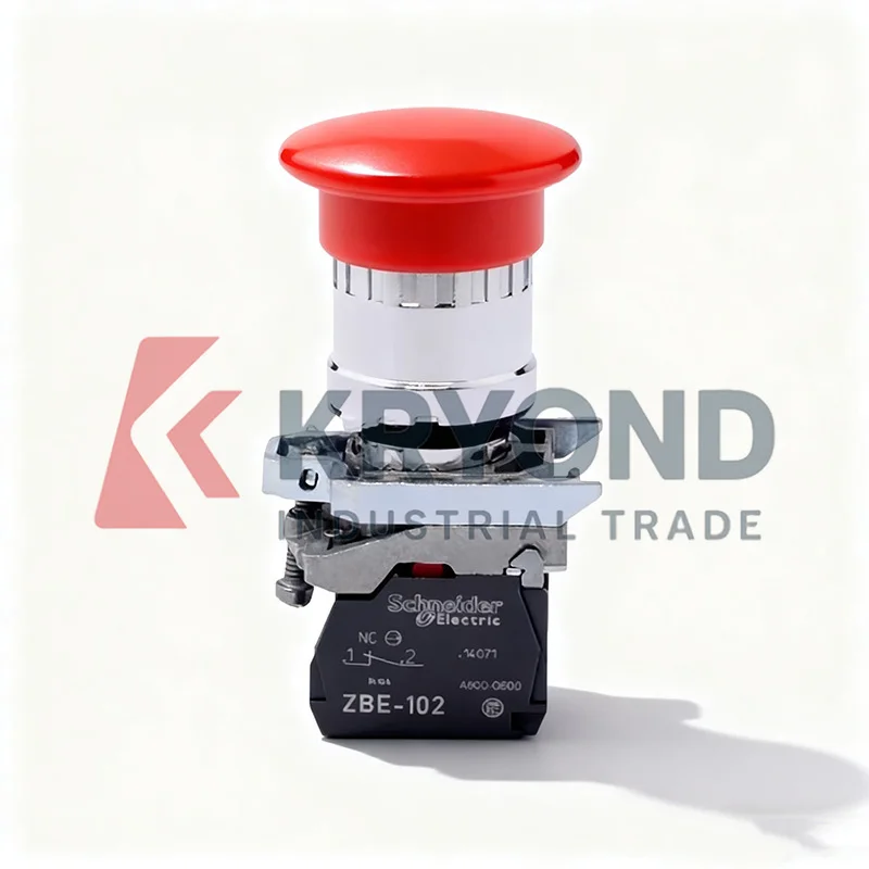 Schneider XB2BT42C Momentary Push Button Switch 1NO Contact for Machinery Control Automation Electrical Systems Panel
