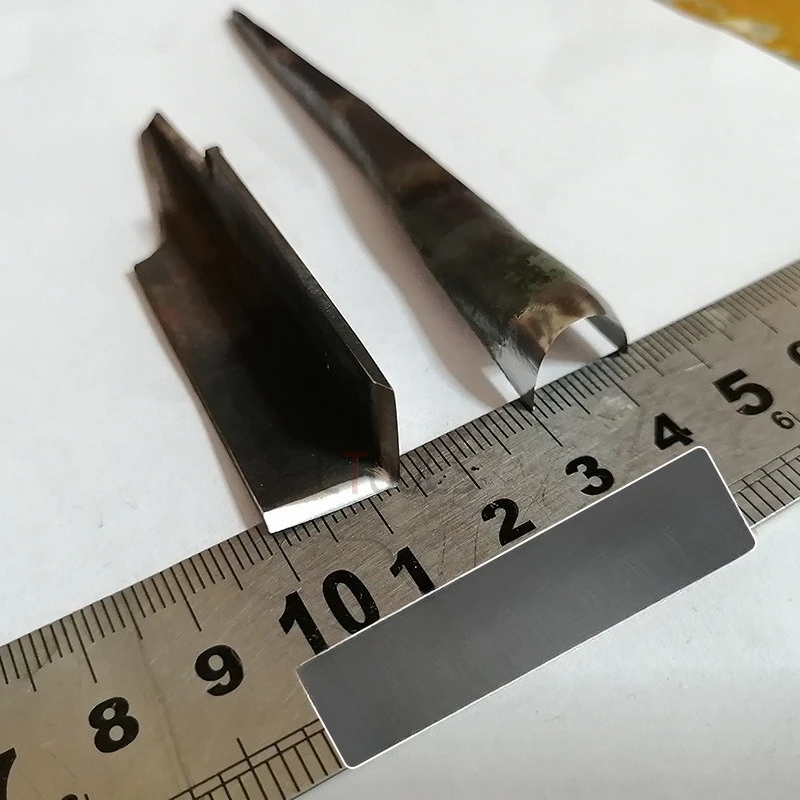 قاطع مطاطي ناعم متين من الصلب المنغنيز سكين نحت دائري عميق مقبض خشبي سكين الزاوية اليمنى نحت شريط مصابيح النيون أداة